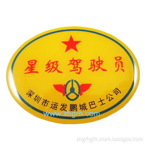 professional custom badges metal label pin car badge name badges